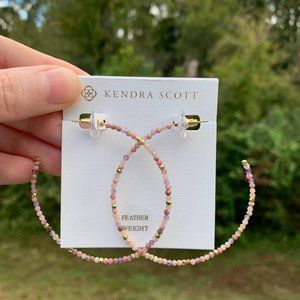KENDRA SCOTT • Scarlet Gold Hoop Earrings